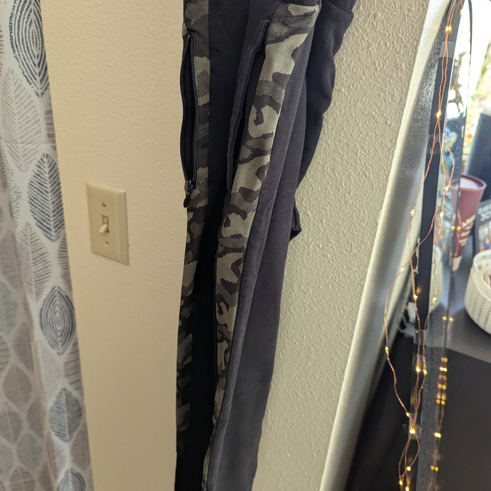Camouflage and Black Leggings